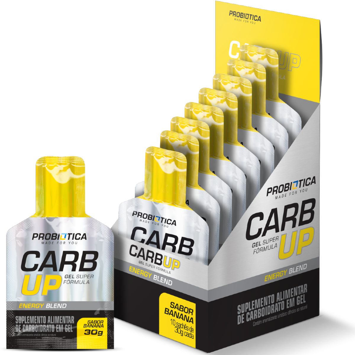 Probiotica Carb Up Gel Super Fórmula Display Banana V01