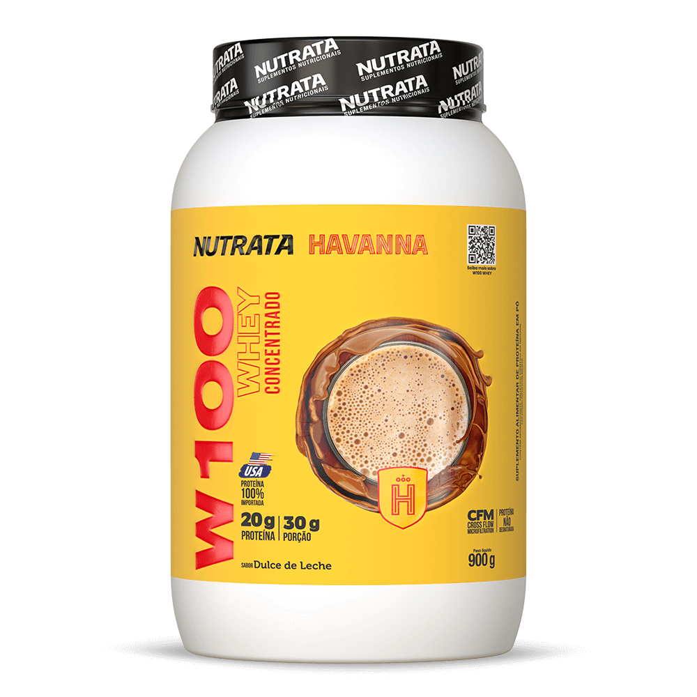 Nutrata Whey 100% 900g - Sabor Doce de Leite Havanna