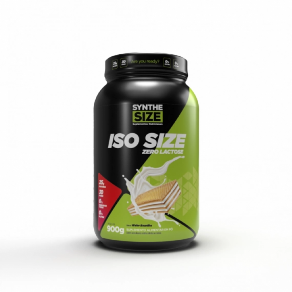 Synthe Size Whey Zero Lactose Iso Size Pote 900g - Sabor Morango