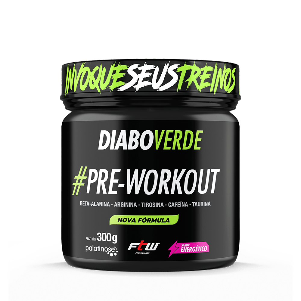 FTW Diabo Verde #Pre-Workout 300G - Sabor Energético
