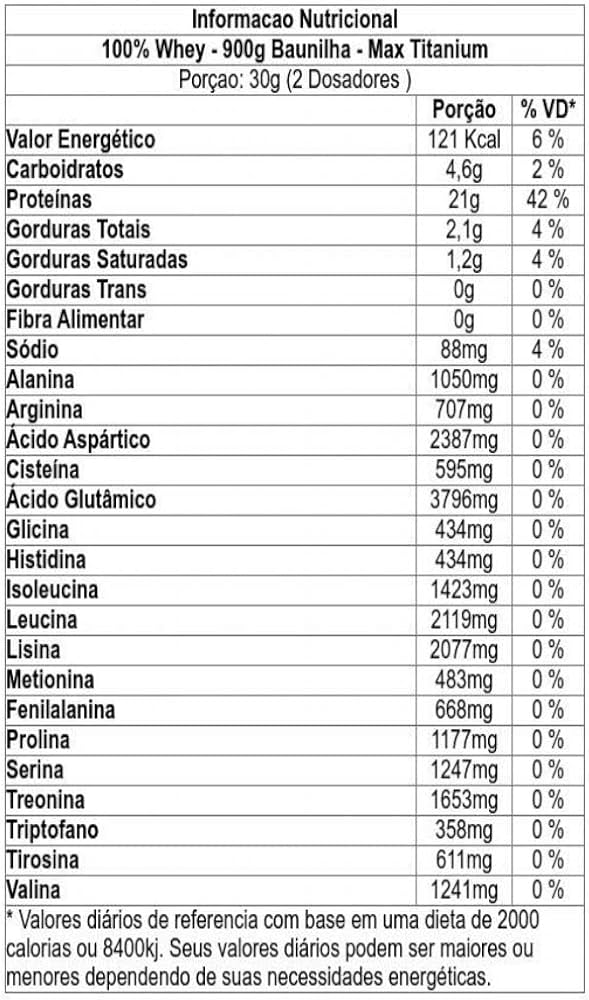 Max Titanium 100% Whey Pote 900G Baunilha V01