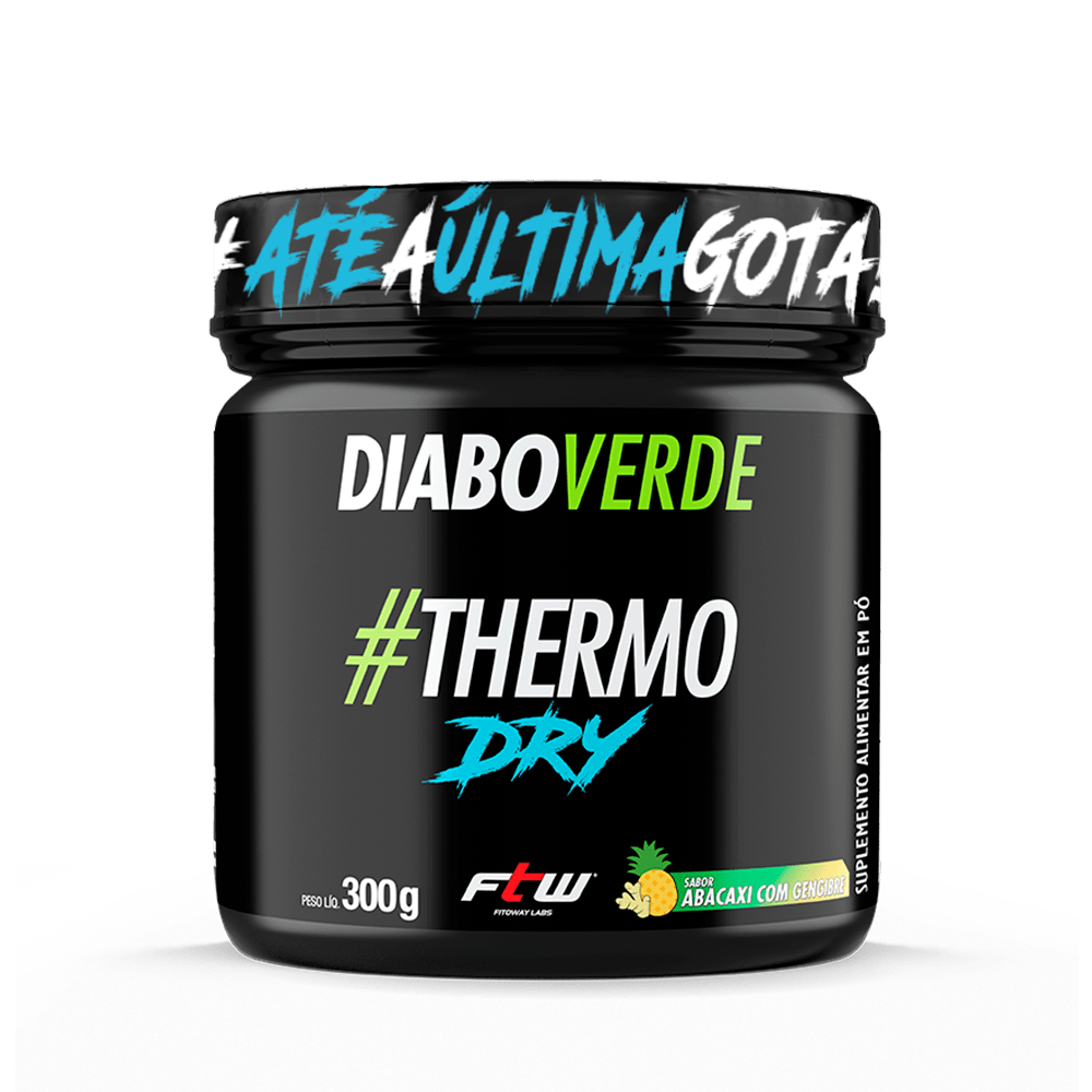 FTW Diabo Verde #Thermo Dry 300G - Sabor Abacaxi Com Gengibre