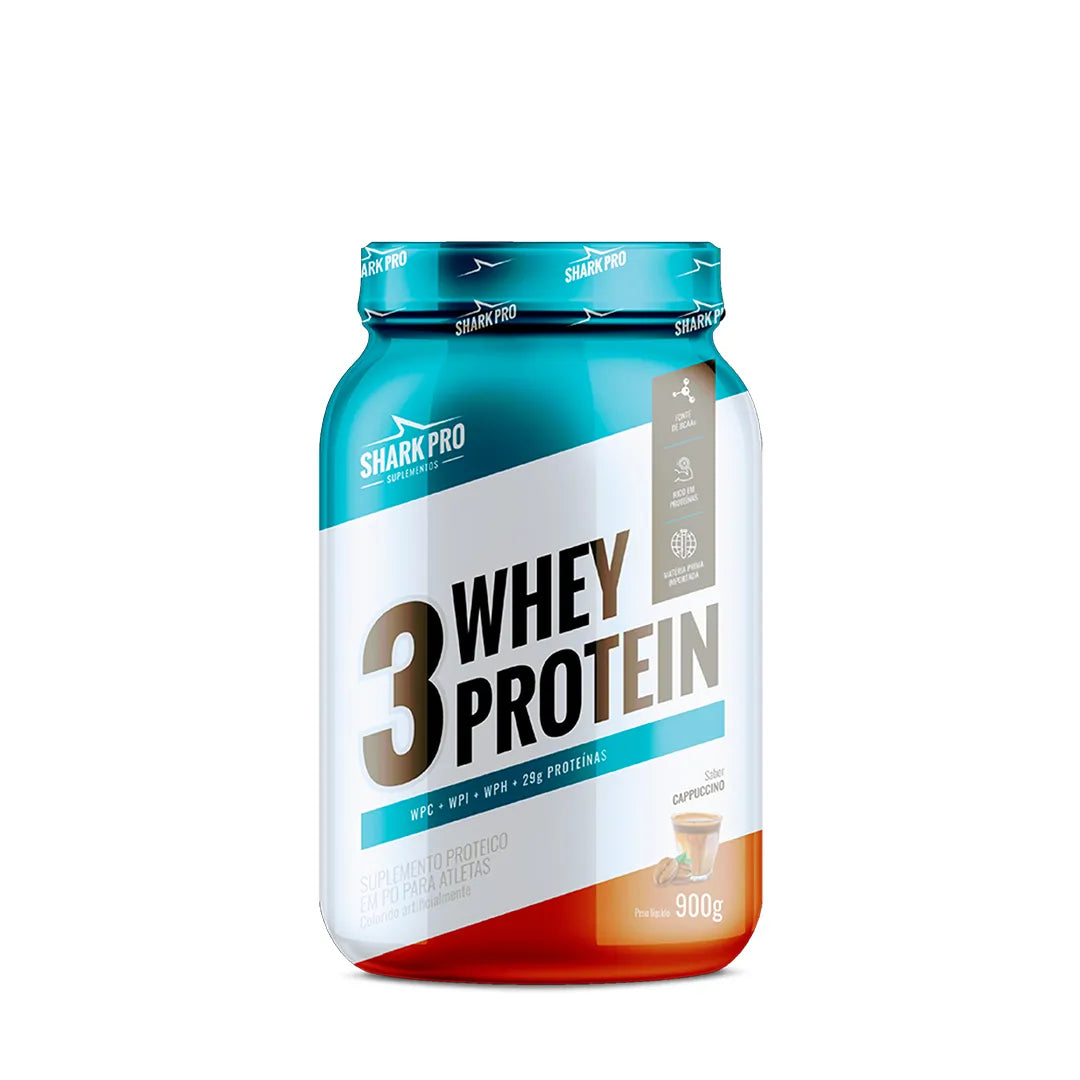 Shark Pro Whey Protein 3W 900g Pote - Capuccino