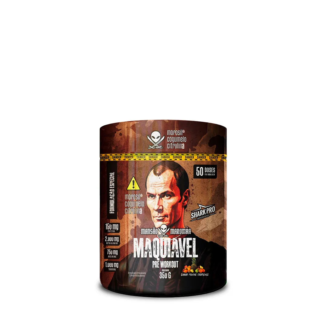 Shark Pro Pré-Treino Maquiavel 300g - Sabor Frutas Tropicais