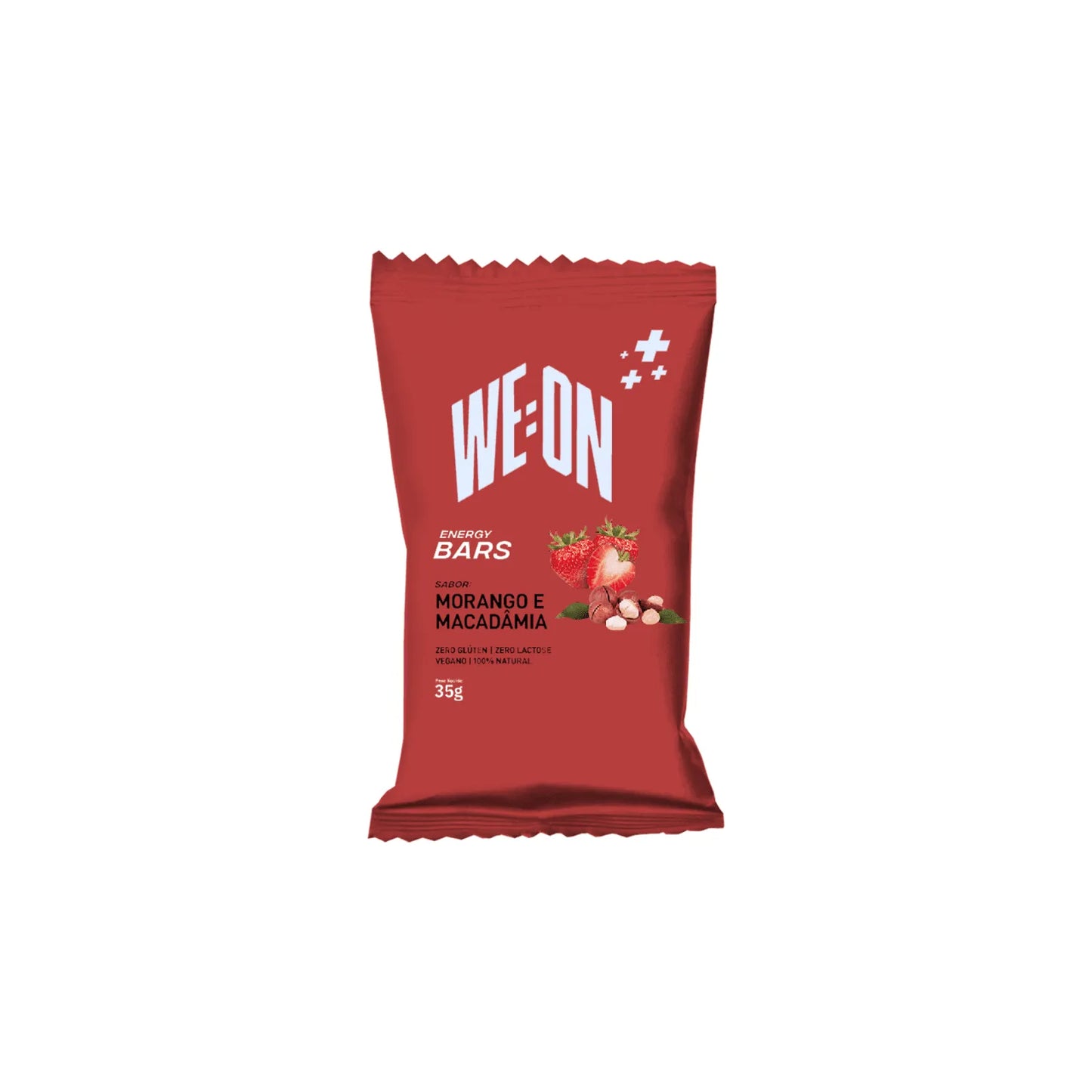 WE:ON We:On Energy Bars Morango E Macadamia Barra 35Gr