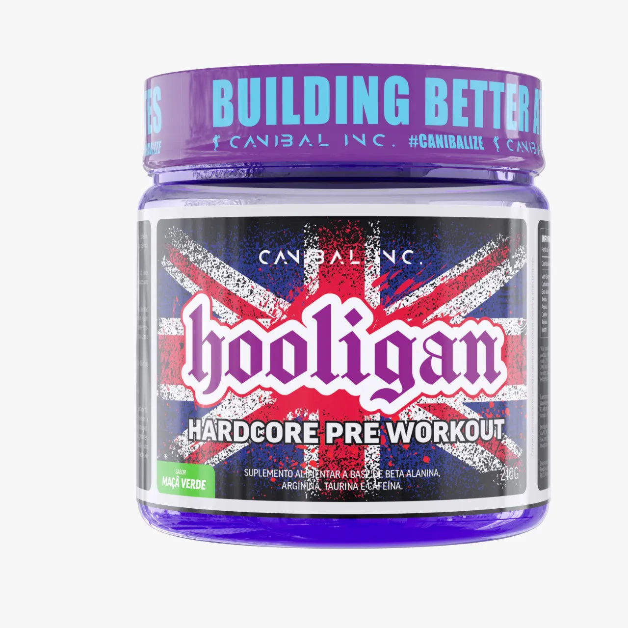 Canibal Inc Pré-Treino Hooligan 210g - Maçã Verde