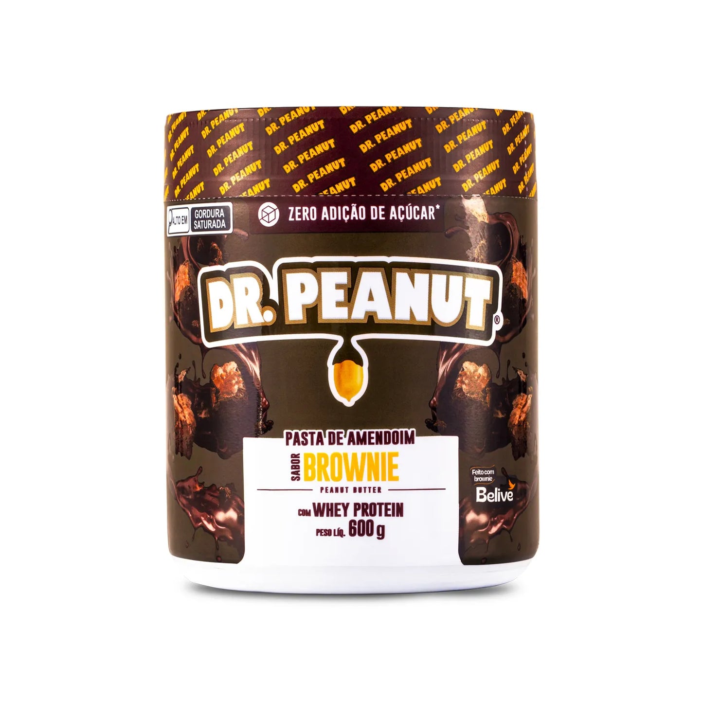 Dr Peanut Pasta de Amendoim Brownie 600g