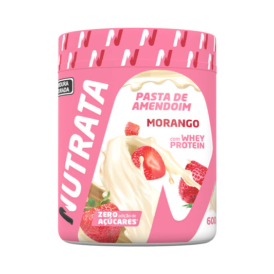 Nutrata Pasta de Amendoim 600g - Sabor Morango