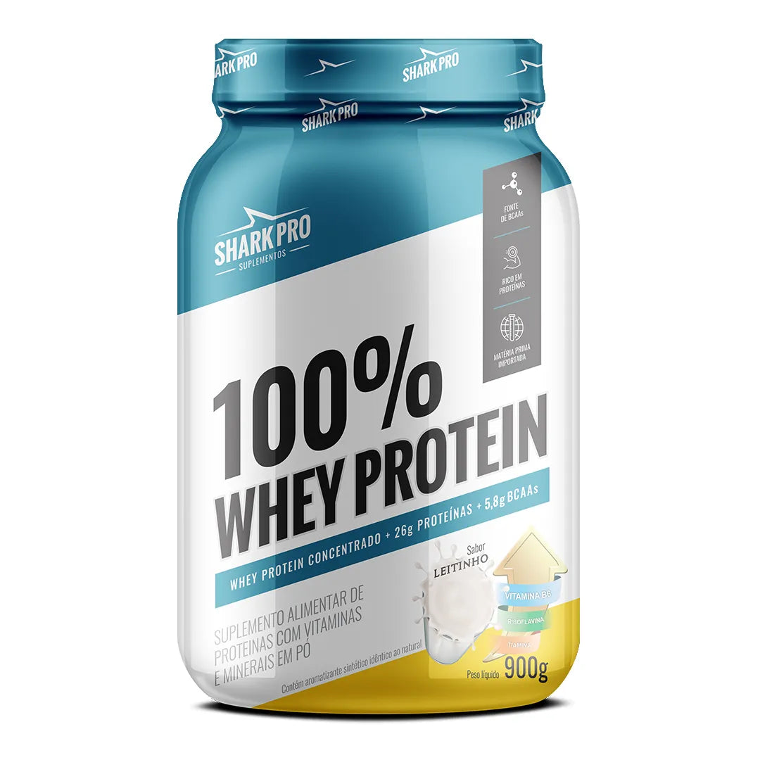 Shark Pro Whey Protein 100% 900g Pote - Leitinho