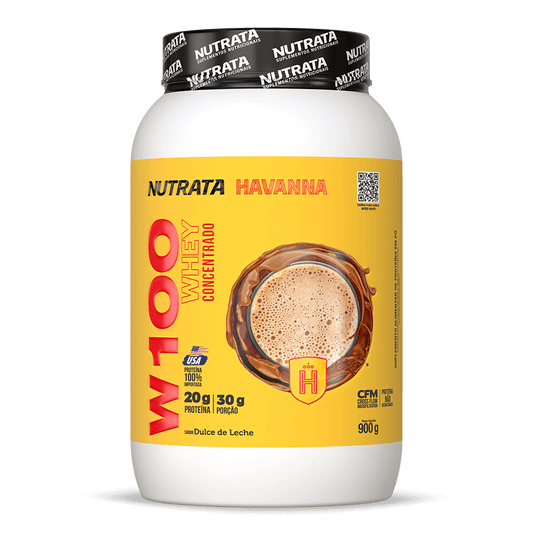 Nutrata Whey 100% 900g - Sabor Doce de Leite Havanna