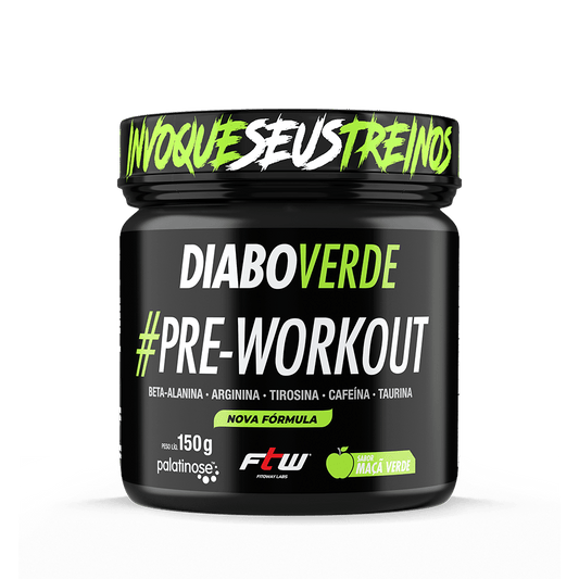 FTW Diabo Verde #Pre-Workout 150G - Sabor Maçã Verde