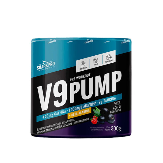 Shark Pro Pré-Treino V9 Pump - Açaí com Guaraná