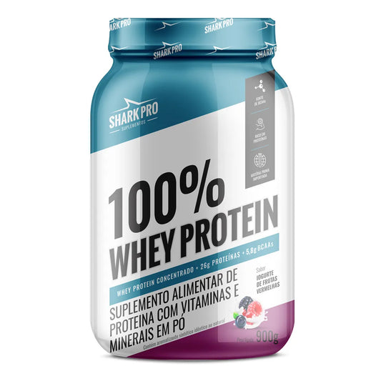 Shark Pro Whey Protein 100% 900g Pote - Iorgute com Frutas Vermelhas