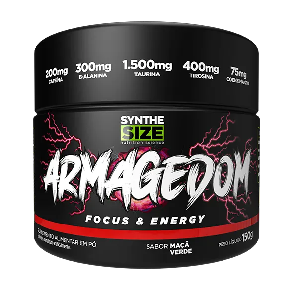 Synthe Size Pré-Treino Armagedom 150g - Sabor Limonada Suíça