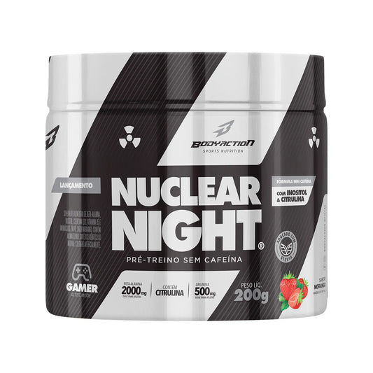 Body Action Pré-Treino Nuclear Night 200g - Morango