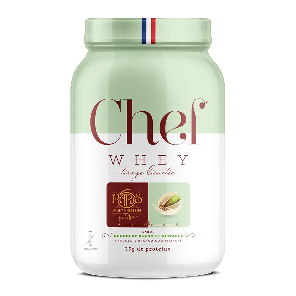 Chef Whey 907g Pote - Chocolat Blanc et Pistache