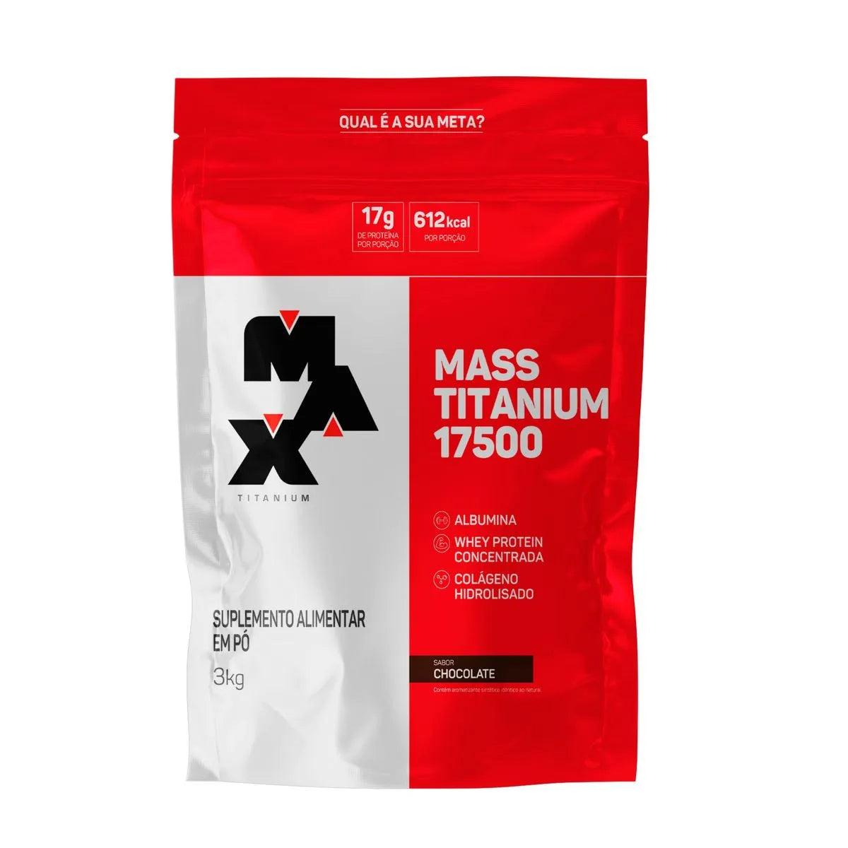 Max Titanium Hipercalórico Mass Titanium 17500 3kg - Chocolate