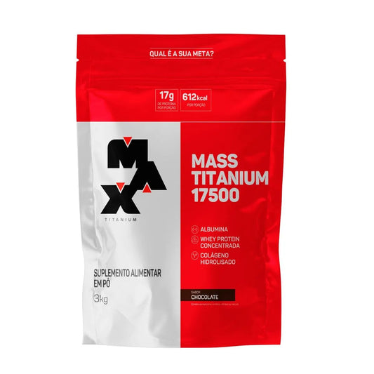 Max Titanium Hipercalórico Mass Titanium 17500 3kg - Chocolate