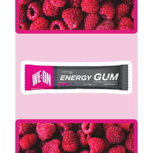 WE:ON Energy Gum 50g - Palatinose + Framboesa