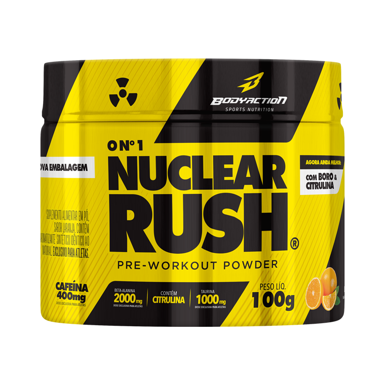 Body Action Nuclear Rush 100G - Laranja