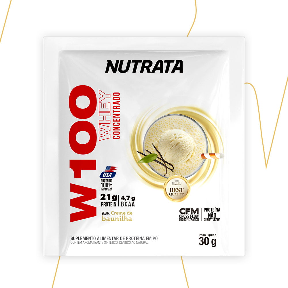 Nutrata Whey 100% Sachê - Double Baunilha