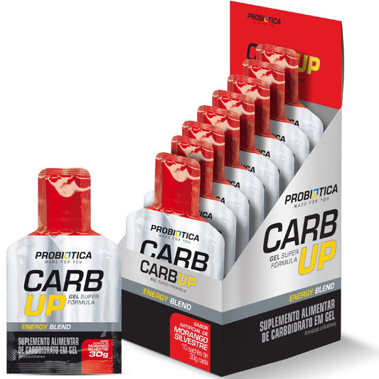 Probiotica Carb Up Gel Super Fórmula Display Morango Silvestre - Caixa
