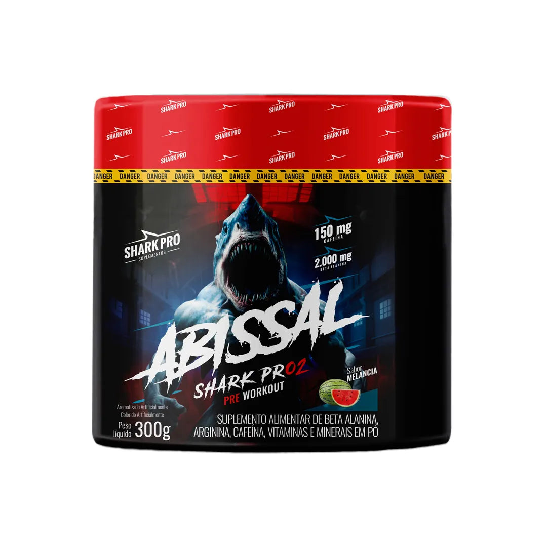 Shark Pro Pré-Treino Abissal 300g - Sabor Melancia