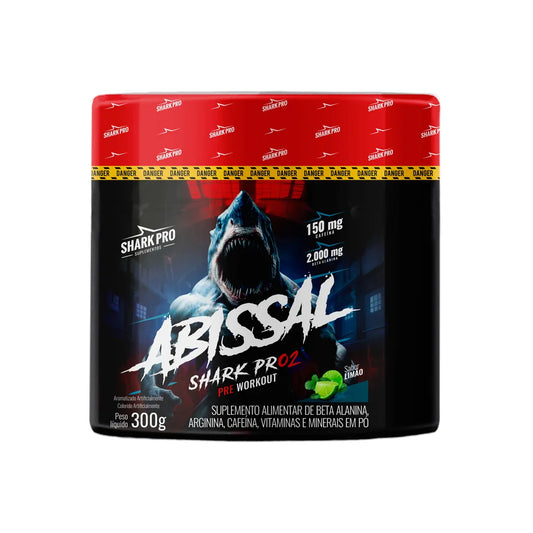 Shark Pro Pré-Treino Abissal 300g - Sabor Limão