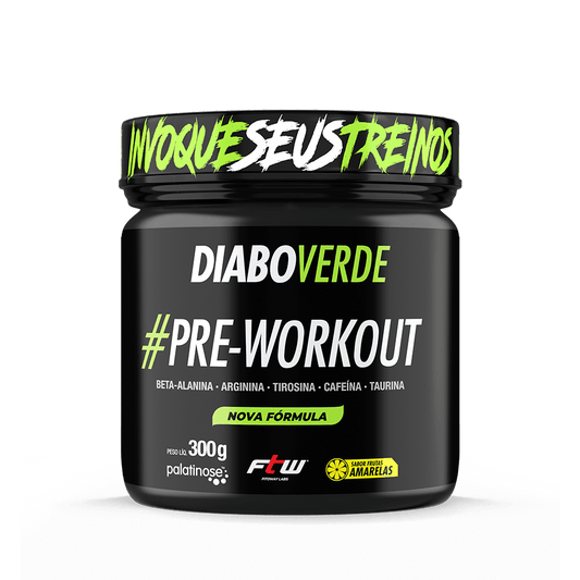 FTW Diabo Verde #Pre-Workout 300G - Sabor Frutas Amarelas