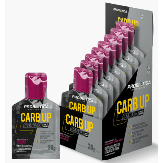 Probiotica Carb Up Gel Black Display Guaraná Com Açaí V01