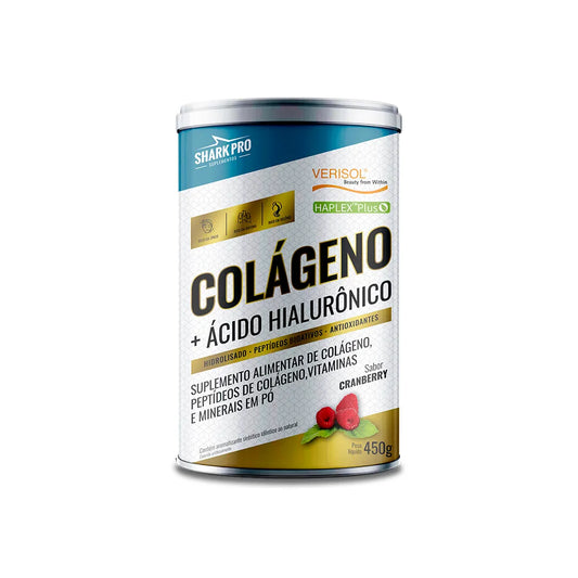 Shark Pro Colágeno + Ácido Hialurônico 450g - Sabor Cranberry