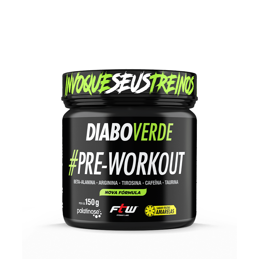 FTW Diabo Verde #Pre-Workout 150G - Sabor Frutas Amarelas