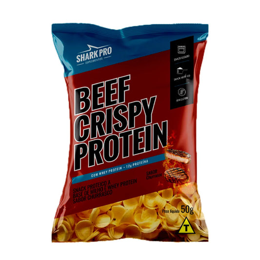 Shark Pro Beef Crispy Protein Salgadinho Proteico - Churrasco