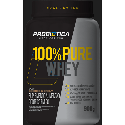 Probiótica 100% Pure Whey 900g - Cookies and Cream