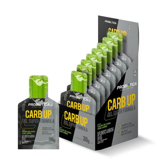 Probiotica Carb Up Gel Super Formula Display Caldo De Cana Com Limao