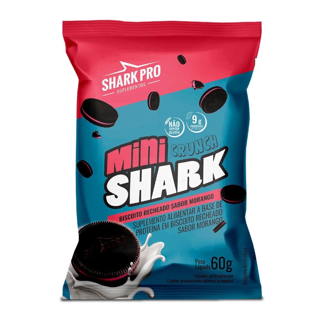 Shark Pro Proteico Mini Shark 60g - Sabor Morango