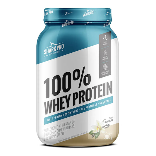 Shark Pro Whey Protein 100% 900g Pote - Baunilha