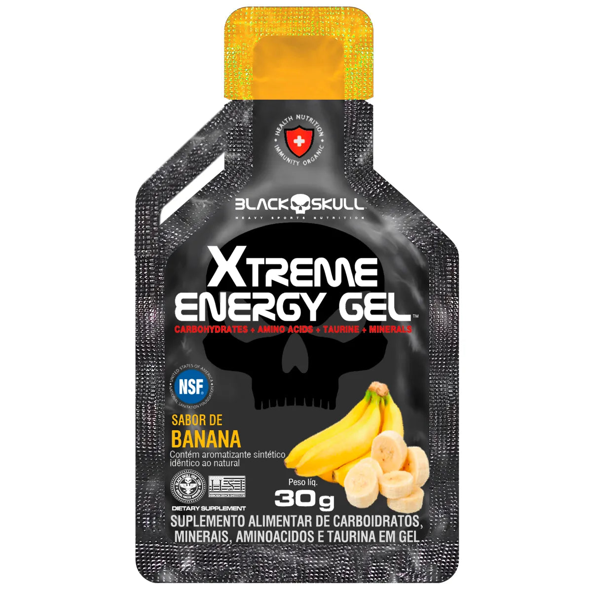 Black Skull Energy Gel 30g - Banana