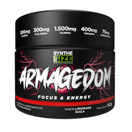 Synthe Size Pré-Treino Armagedom 100g - Sabor Limonada Suíça