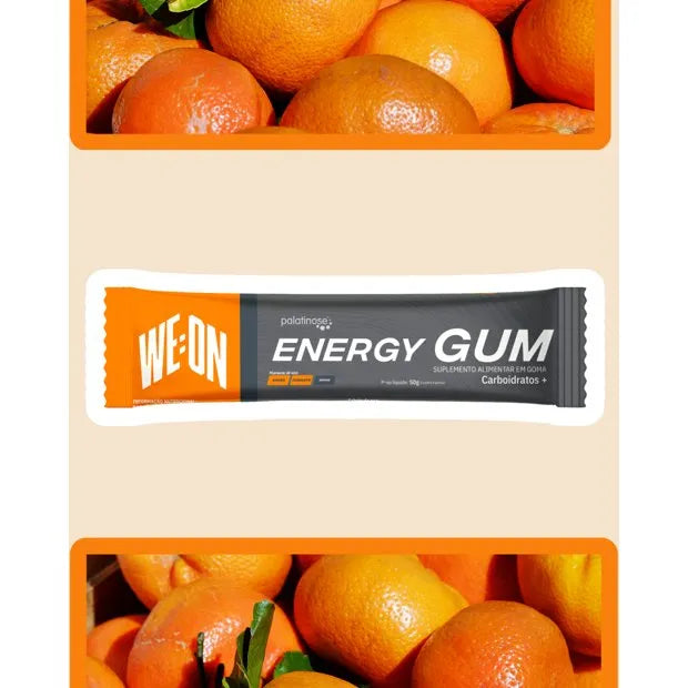 WE:ON Energy Gum 50g - Palatinose + Tangerina