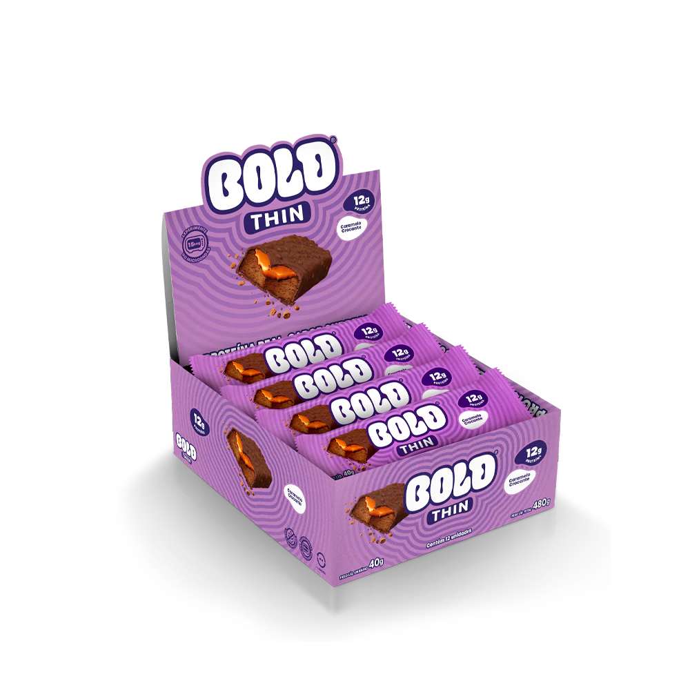 Bold Bar Thin Caramelo Crocante 40g