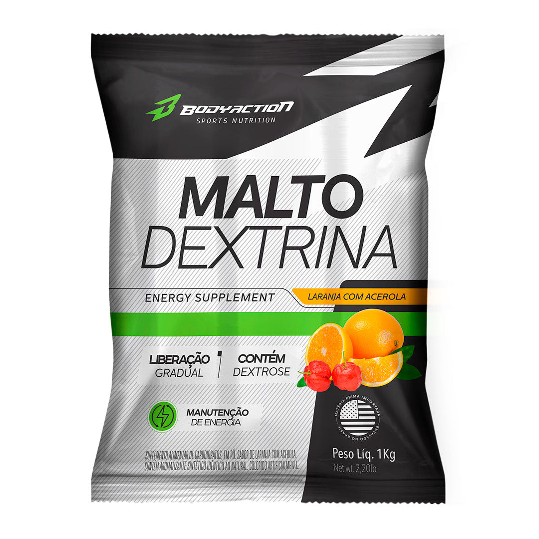 Body Action Malto Dextrina Bodyaction - Laranja Com Acerola