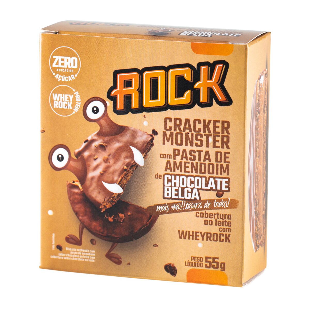 Rock Peanut Cracker Monster - Chocolate Belga