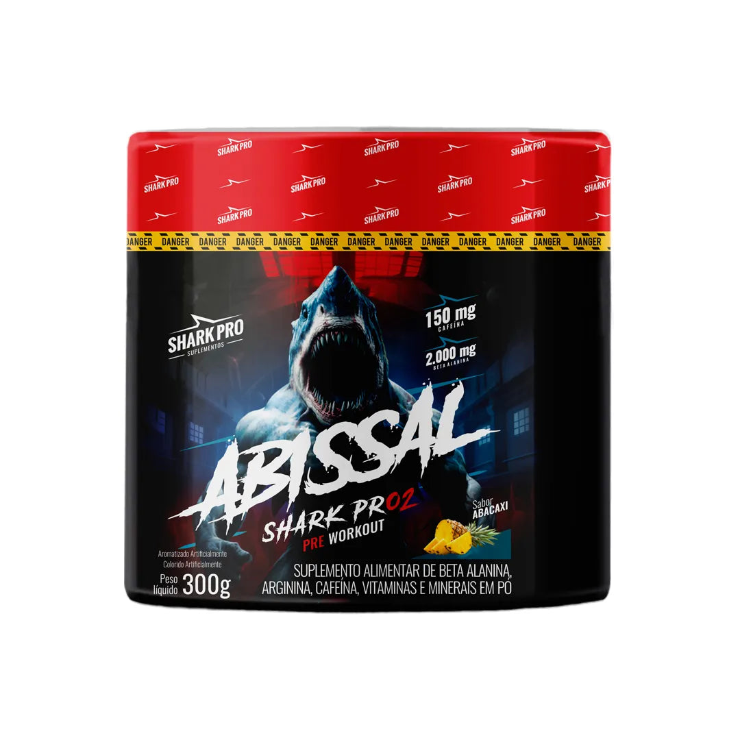 Shark Pro Pré-Treino Abissal 300g - Sabor Abacaxi