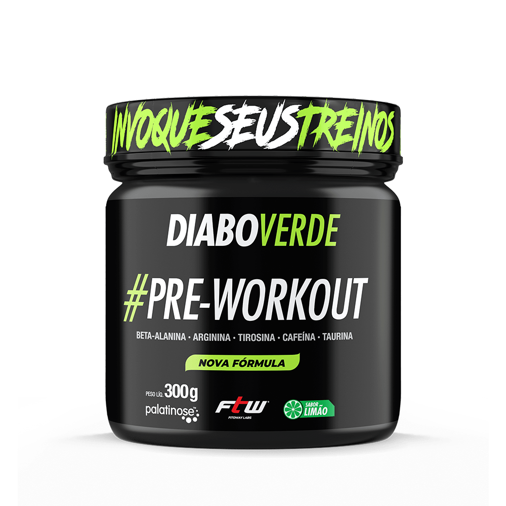 FTW Diabo Verde #Pre-Workout 300G - Sabor Limão