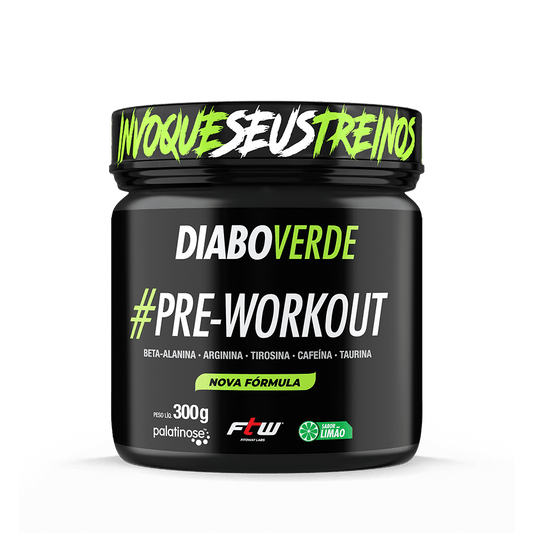 FTW Diabo Verde #Pre-Workout 300G - Sabor Limão