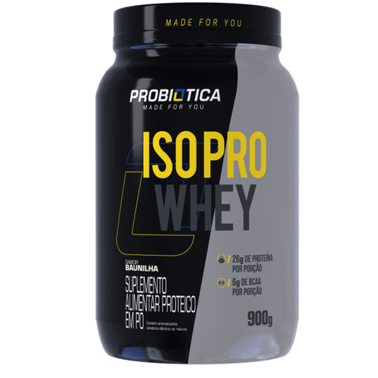 Probiótica Iso Pro Whey Pote 900g - Baunilha