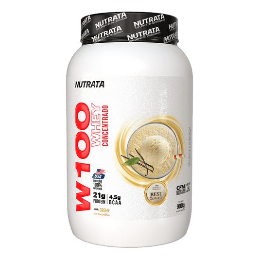 Nutrata Whey 100% 900g - Sabor Baunilha