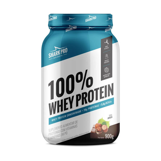 Shark Pro Whey Protein 100% 900g Pote - Avelã