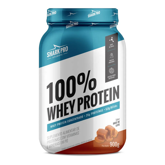 Shark Pro Whey Protein 100% 900g Pote - Doce de Leite